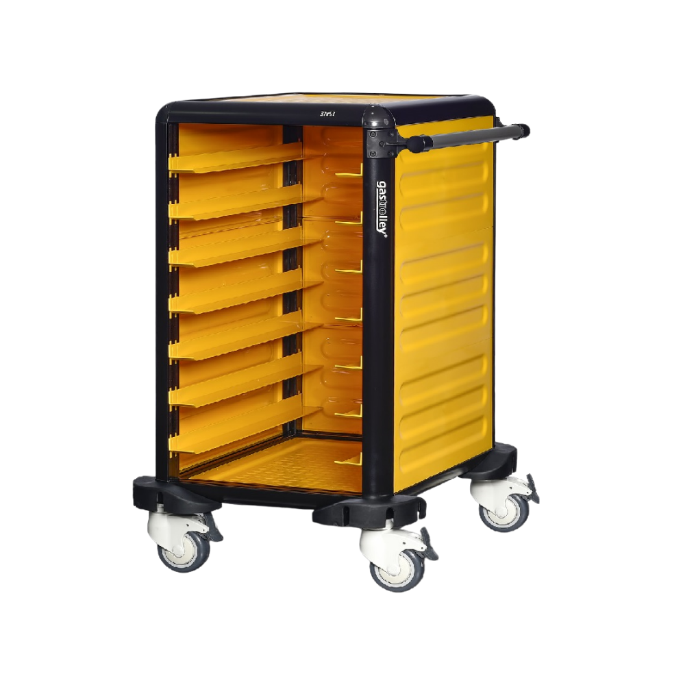 Gastrolley G.ST.75.S.3 Tekli Servis Tepsi Arabası 75 (2 Yan + Arka Kapalı) - 40x60 cm Tepsi Uyumlu