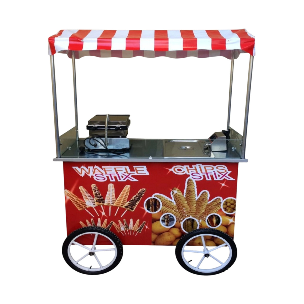 Cemko 1154 Çubukta Waffle ve Çubukta Patates Arabası Sivas Modeli