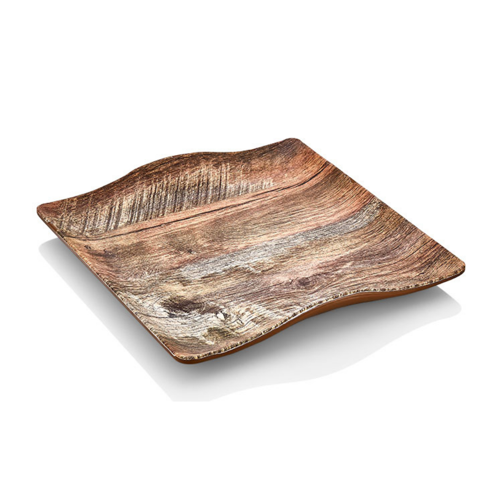 Atlasform A786 Desenli Mat Sunum Tepsisi, 32x21 cm, Ahşap