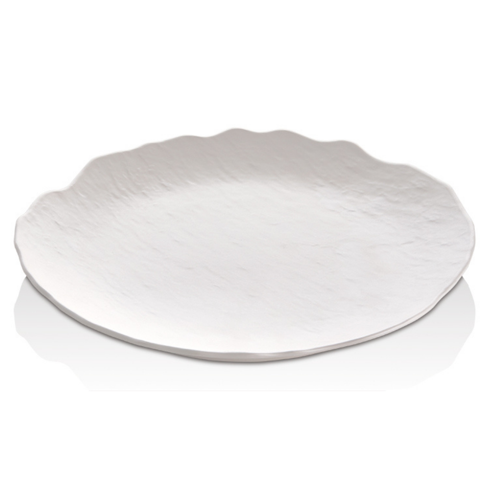 Atlasform B794 Mat Yuvarlak Sunum Tepsisi, 18 cm, Beyaz