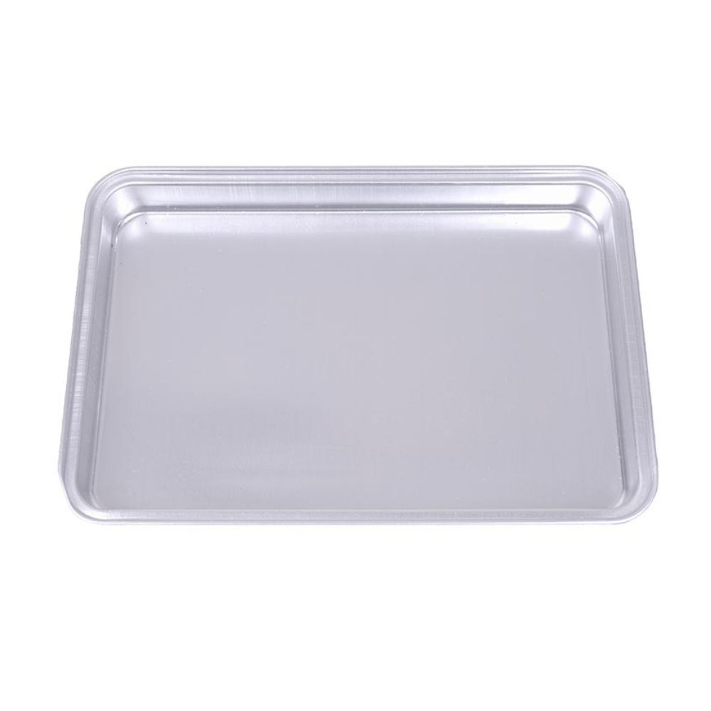 Almetal AL-KB.TK.KR.17.25.3 Alüminyum Köşeli Tek Kullanımlık Baklava Tepsi (Kordonlu-İnce) 17x25x3 cm