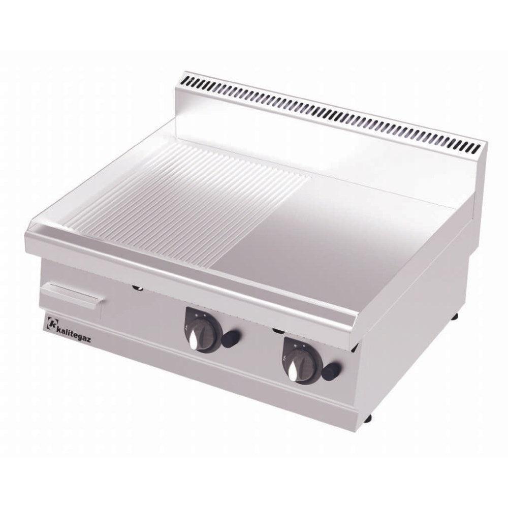 Kalitegaz GS8070EC 700 Serisi Elektrikli Yarı Oluklu Pleyt Izgara (Krom Kaplı) 400 V / 50 Hz / 7,2 Kw - Mutbaka Endüstriyel Mutfak Ekipmanları