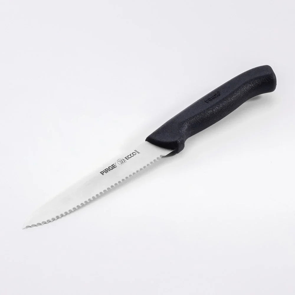 Pirge PRG38049-01 Ecco Sebze Bıçağı Dişli 12 cm Siyah - Mutbaka Endüstriyel Mutfak Ekipmanları