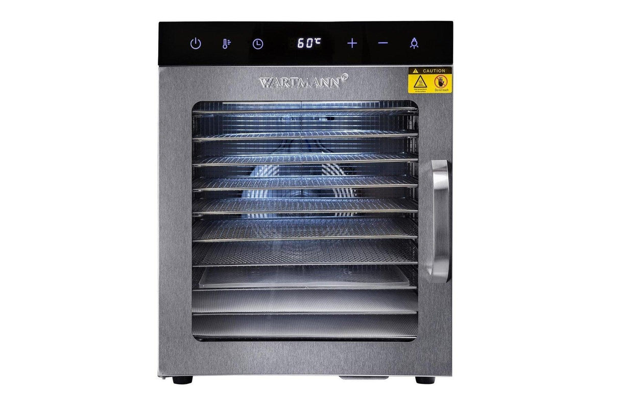 Wartmann Paslanmaz Çelik Meyve ve Sebze Kurutma Makinesi, 10 Tepsi Kapasiteli - Mutbaka