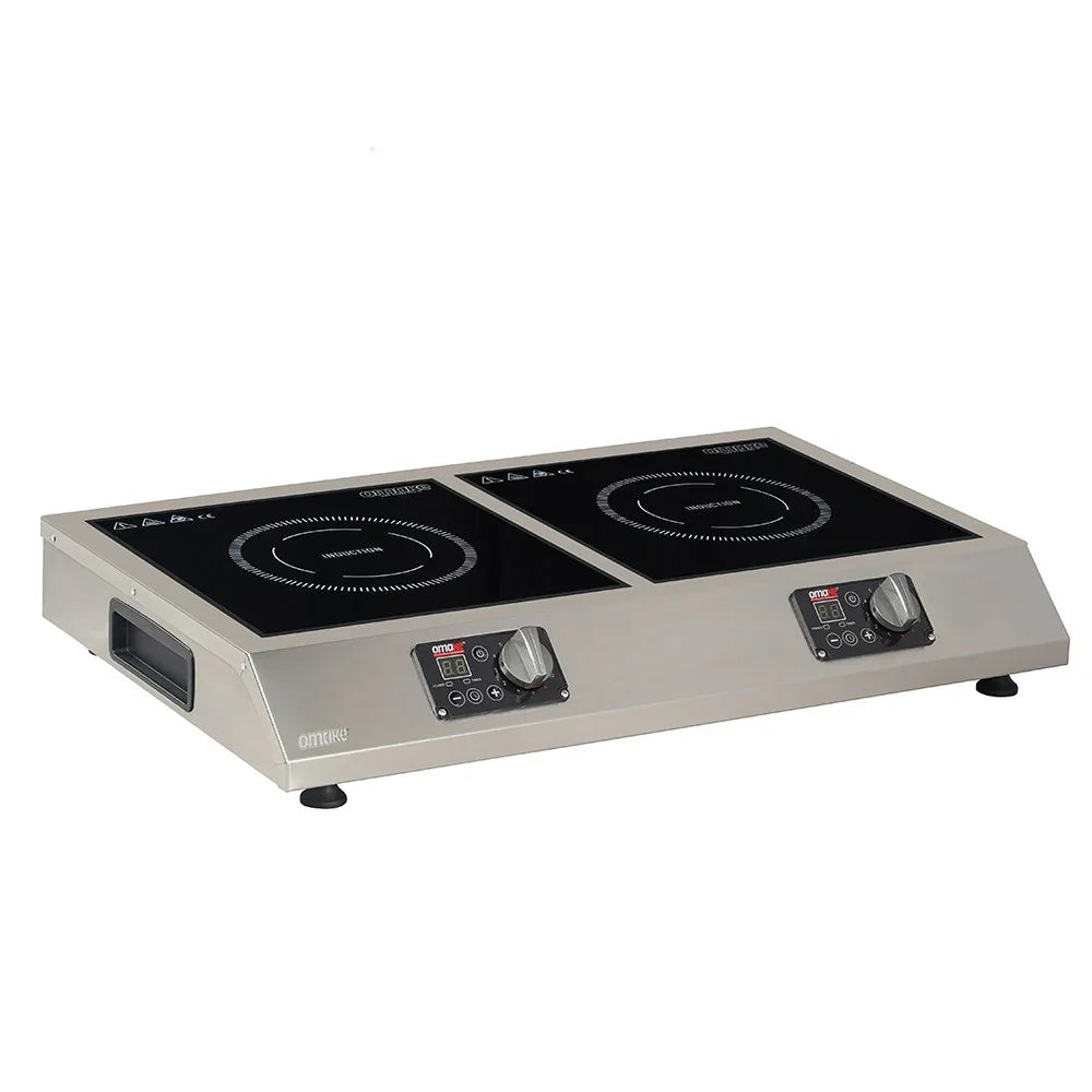 Omake IND11.I25.5000 Çiftli İndüksiyon Ocak, 2x5000 W, Elektrikli