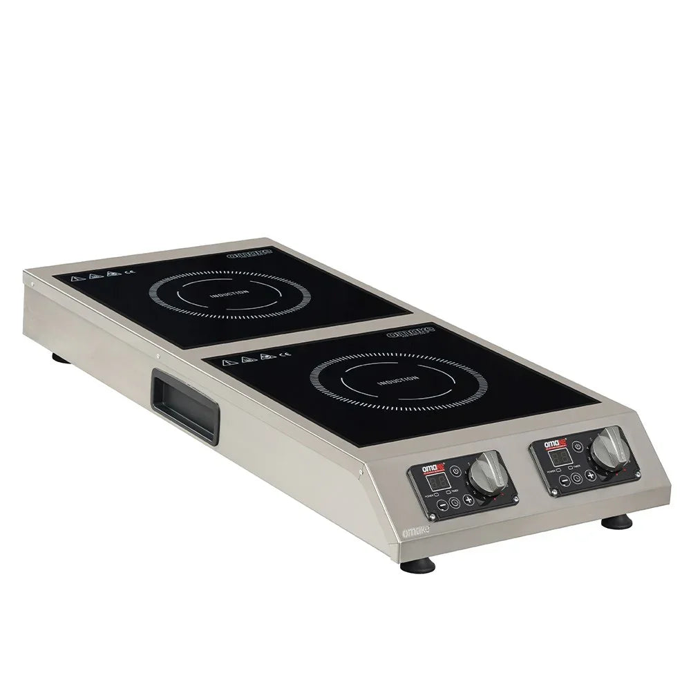 Omake IND21.I25.3500 Çiftli Set Üstü İndüksiyon Ocak, 2x3500 W, Elektrikli