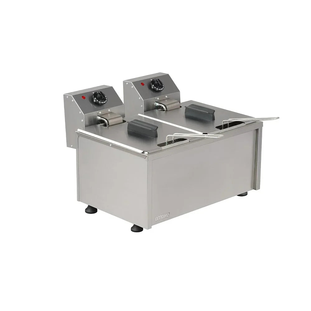Omake FRT12.E21.0100 Fritöz, 10+10 L, Elektrikli