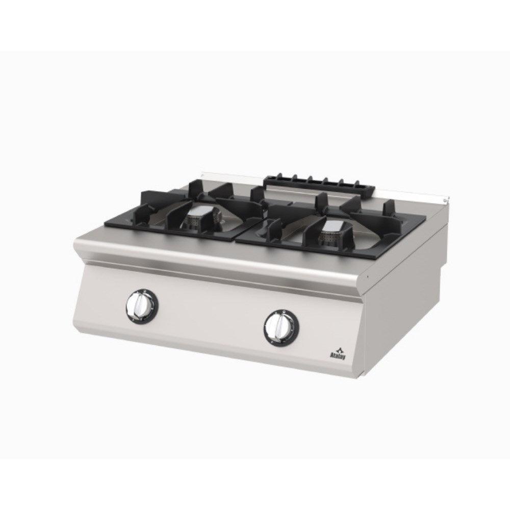 Atalay AGO-873-T Ocak Set Üstü 2 Bekli N G 800x730x300 mm - Mutbaka Endüstriyel Mutfak Ekipmanları