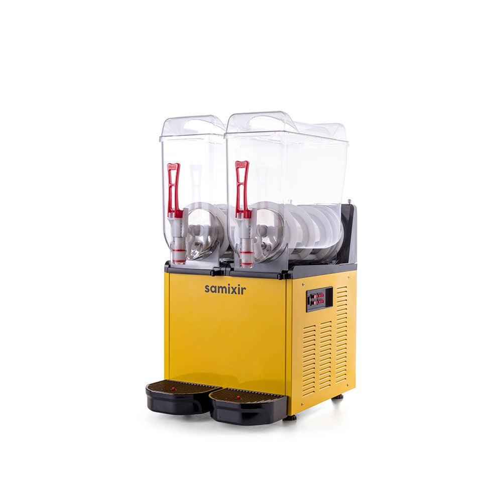 Samixir Slush Twin Buzlu İçecek Dispanseri 12+12 L Sarı - Mutbaka
