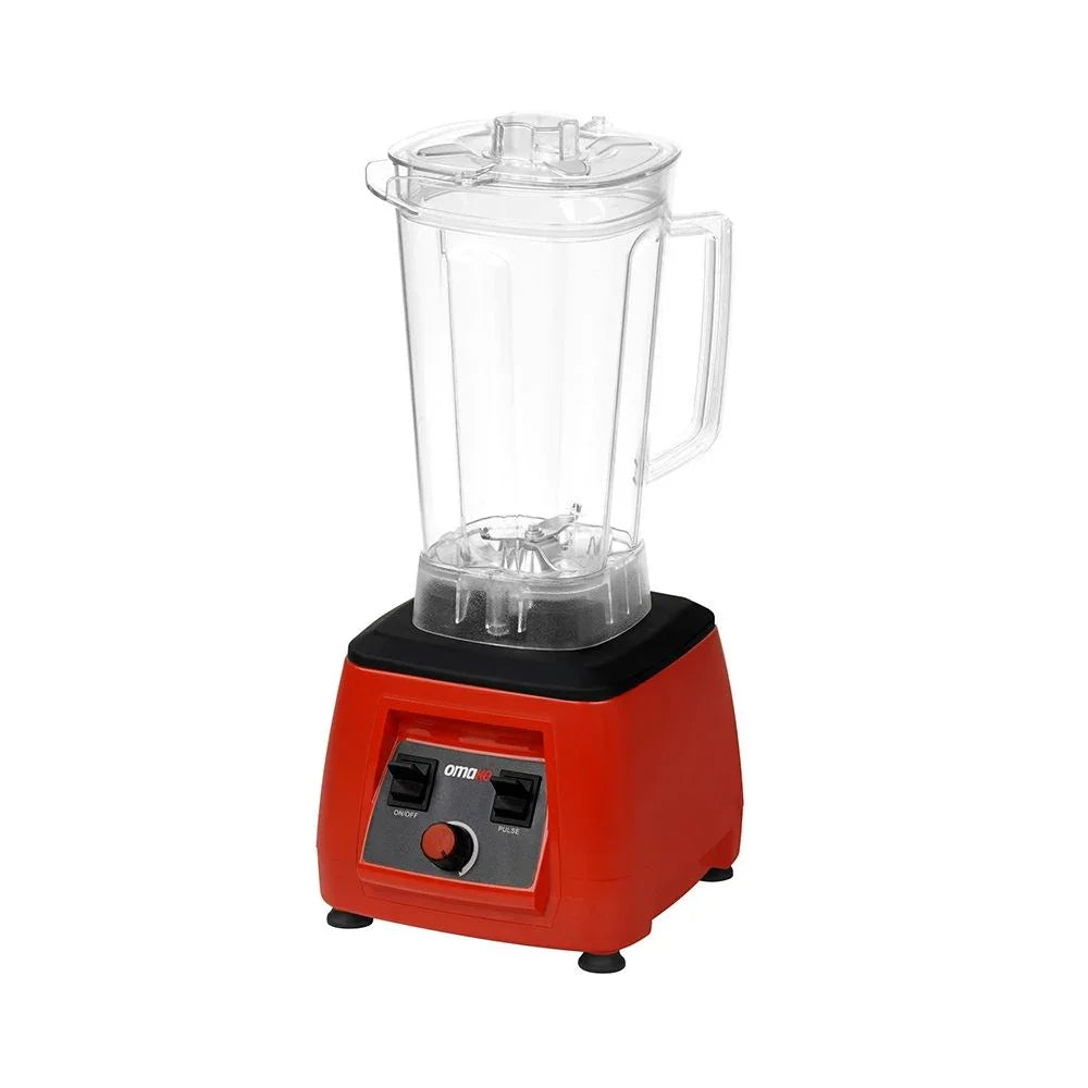 Omake BLE02.E11.0203 Buz Kırıcı Manuel Bar Blender, 3 L, 2200W, Kırmızı