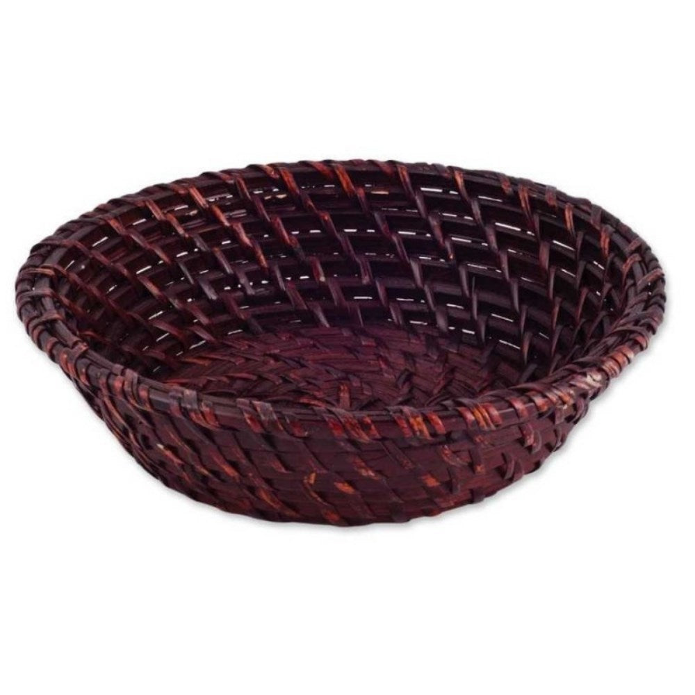 Epinox İPLS-20YKK İnce Yuvarlak Sepet 20x7 cm Koyu Kahverengi