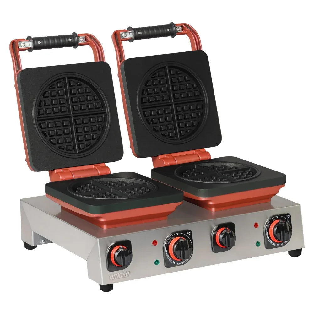 Omake WFL21.E22.1201 Çiftli Kare Waffle Makinesi Amerikan Model, Zamanlayıcılı, Elektrikli - Mutbaka Endüstriyel Mutfak Ekipmanları