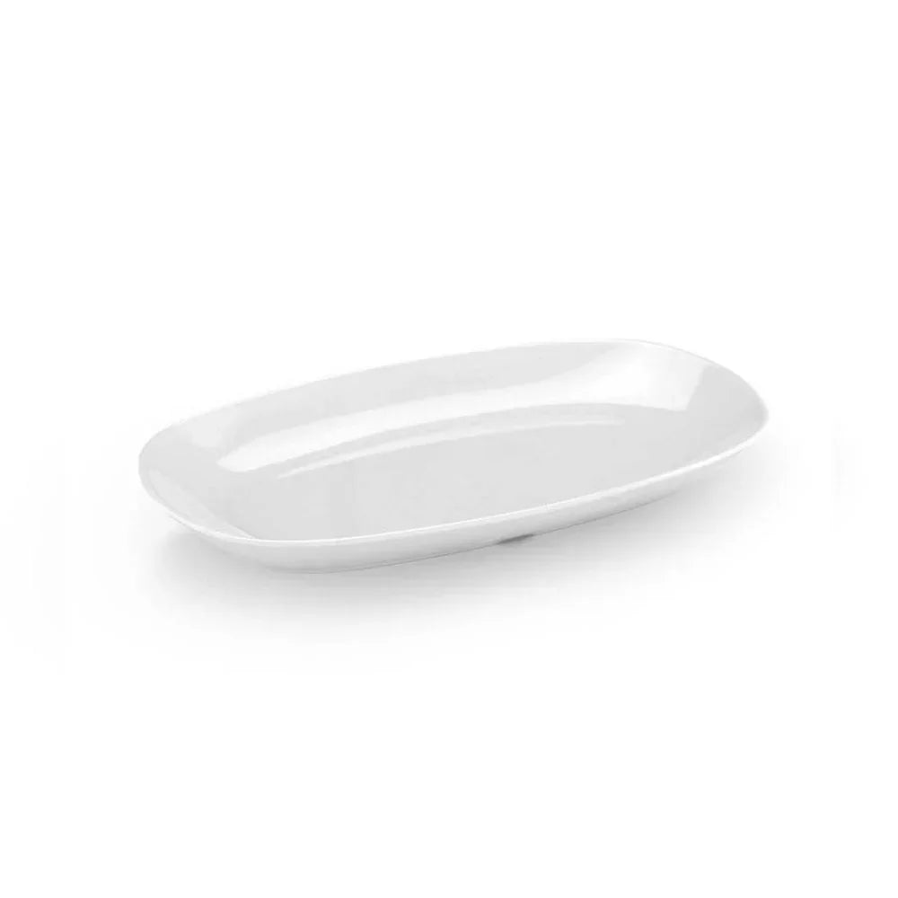 Tria TR 314 Porelin Ent Serisi Kayık Tabak 29x17 cm Beyaz