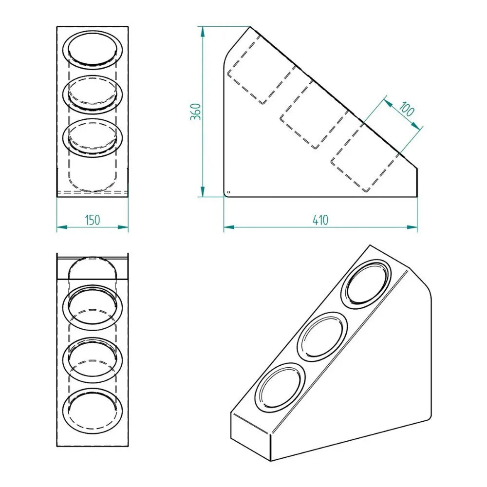 Decorelax 202102900287 3 Katlı Pipetlik Karıştırıcı Şeker Çatal Bıçak Kaşıklık Organizer