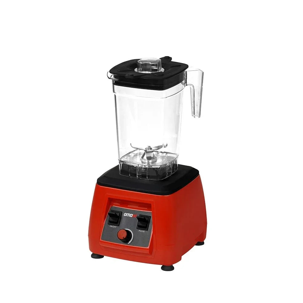 Omake BLE05.E11.0203 Buz Kırıcı Manuel Bar Blender, 2 L, 2200 W, Kırmızı