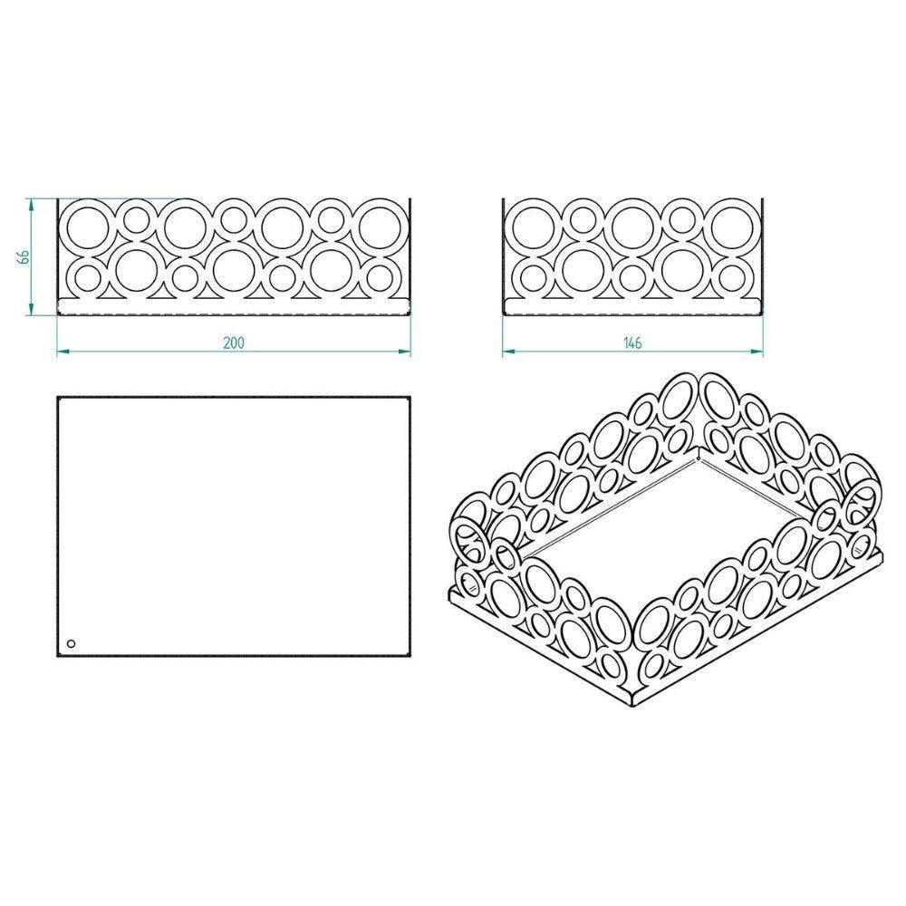 Decorelax Gold Halka Tasarım Ekmeklik