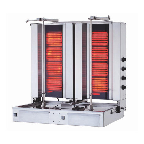 Kalitegaz Elektrikli Döner Ocağı Alttan Motorlu İkiz Model 5+5 RADYANLI - Mutbaka