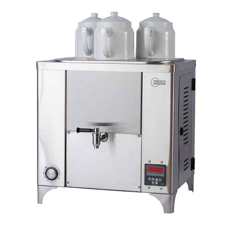 Çayista QGSE3I Qarabag Çay Makinesi, 3 Demlikli, 23 L, Elektrikli, Inox - Mutbaka Endüstriyel Mutfak Ekipmanları