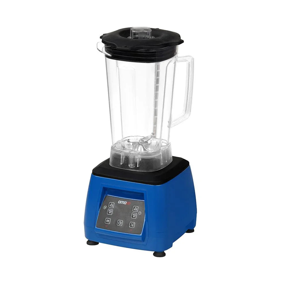 Omake BLE01.E15.0104 Buz Kırıcı Kapak Sensörlü Dijital Bar Blender, 3 L, 2200 W, Mavi