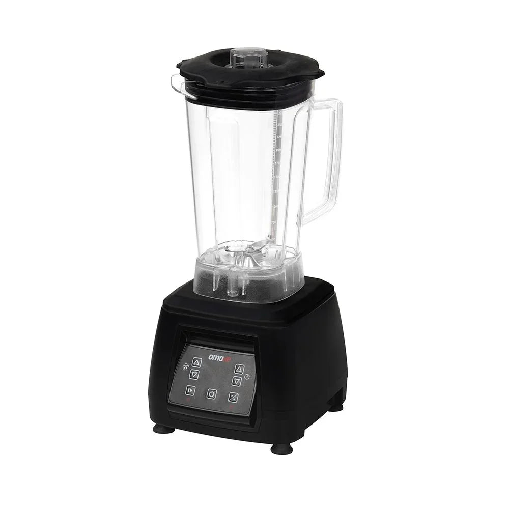Omake BLE01.E15.0101 Buz Kırıcı Kapak Sensörlü Dijital Bar Blender, 3 L, 2200 W, Siyah