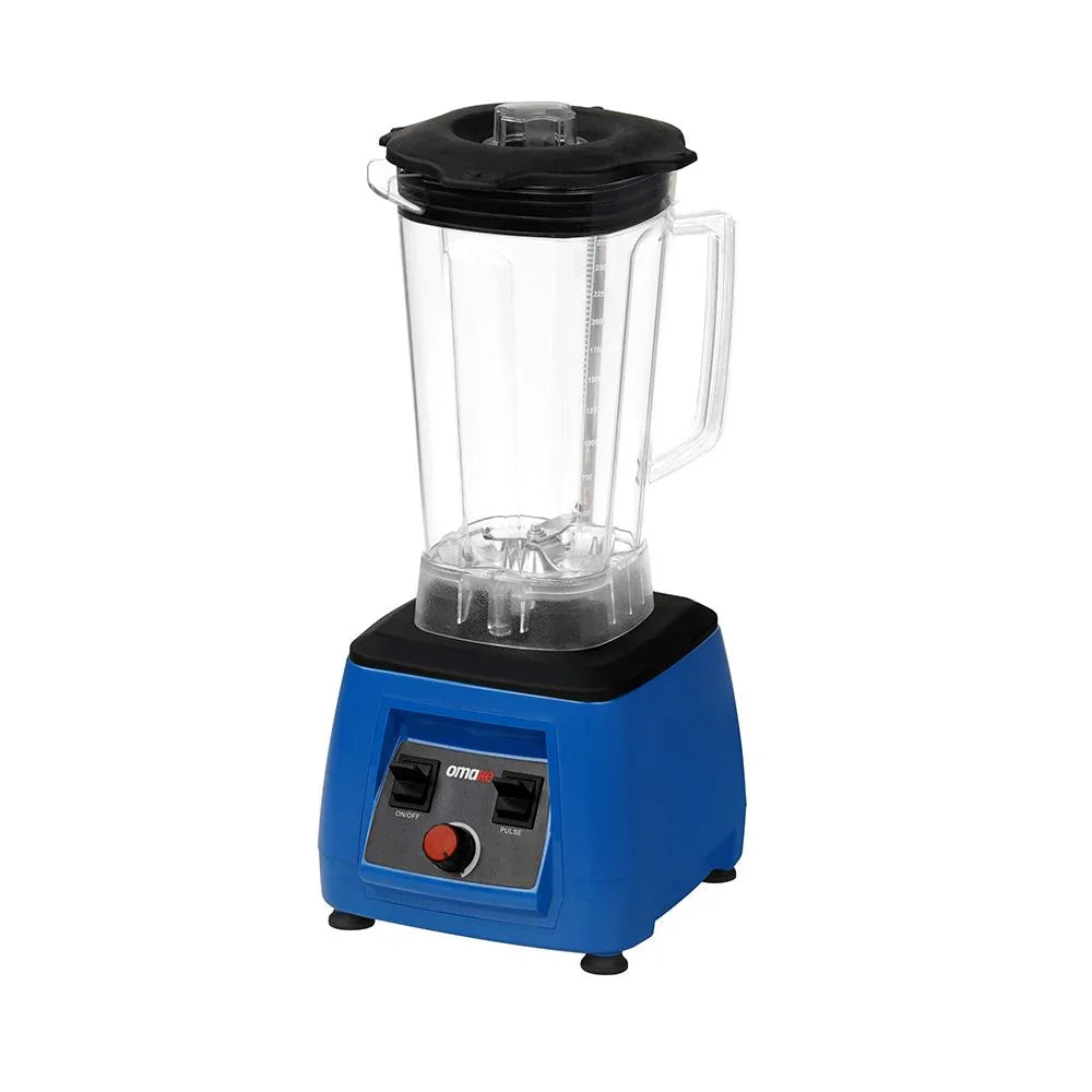 Omake BLE01.E11.0104 Buz Kırıcı Kapak Sensörlü Manuel Bar Blender, 3 L, 2200 W, Mavi