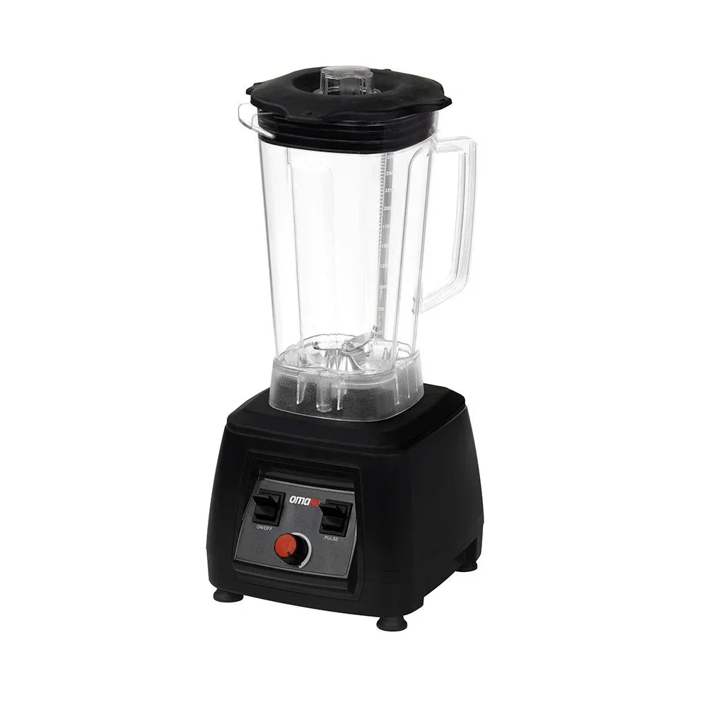 Omake BLE01.E11.0101 Buz Kırıcı Kapak Sensörlü Manuel Bar Blender, 3 L, 2200 W, Siyah