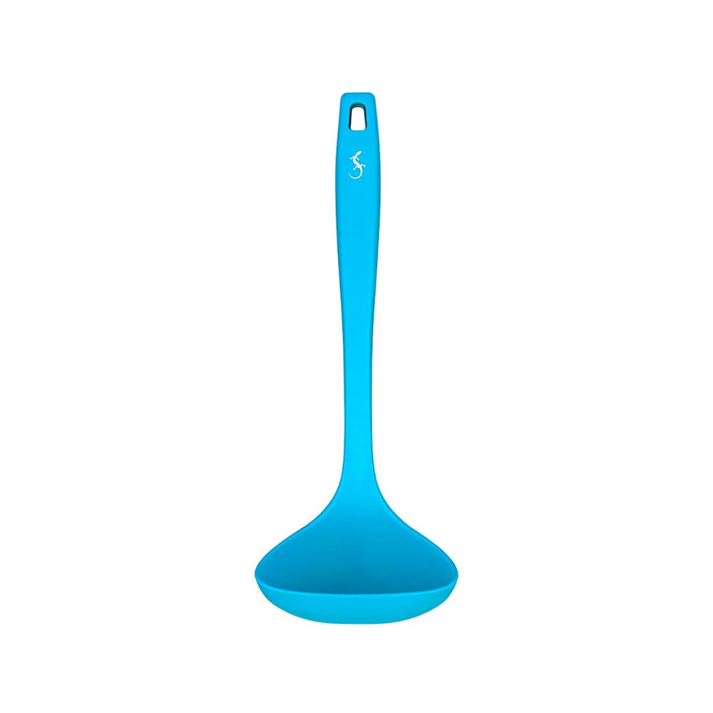 Lurch Platin Silikon Çorba Kepçesi 28 cm Mavi