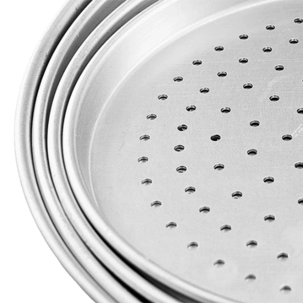 Almetal AL-PZZ.STD.P.26 Alüminyum Standart Delikli Pizza Tava 26 cm - Mutbaka Endüstriyel Mutfak Ekipmanları