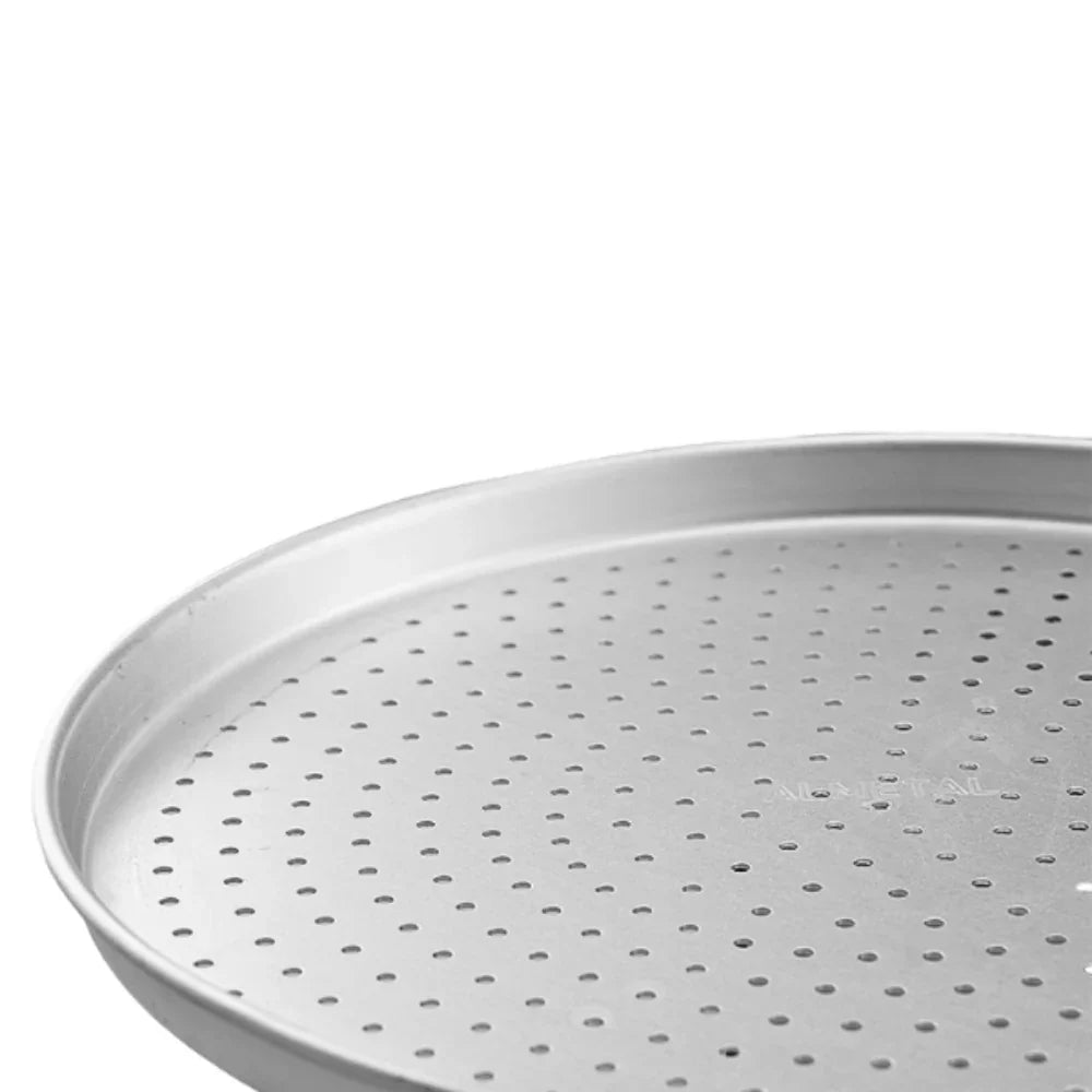 Almetal AL-PZZ.STD.P.26 Alüminyum Standart Delikli Pizza Tava 26 cm - Mutbaka Endüstriyel Mutfak Ekipmanları