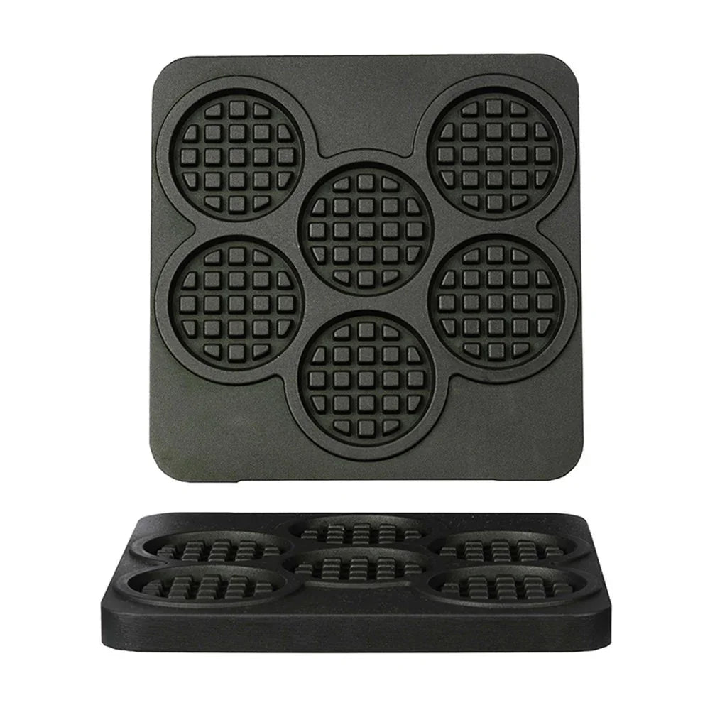 Omake WFL21.KLP.0501 Kare Yuvarlak Waffle Makinesi Kalıbı, Coin Model
