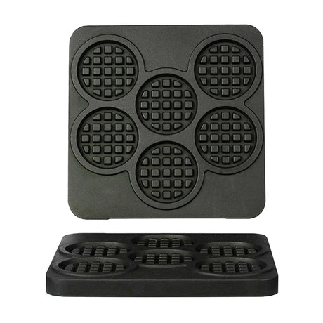 Omake WFL21.KLP.0501 Kare Yuvarlak Waffle Makinesi Kalıbı, Coin Model