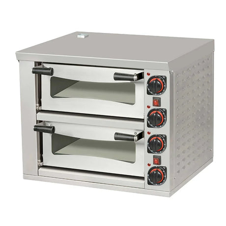 Omake FPZ01.E21.0402 İki Katlı Pizza Fırını, 39 cm x 2 Pizza Kapasiteli, Elektrikli 