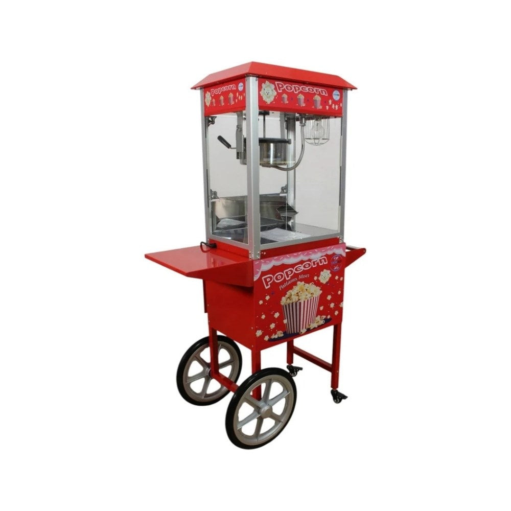 Cemko 1007 Edremit Arabalı Mısır Patlatma Makinesi, 4 kg, 44x93x152 cm