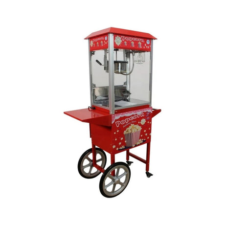 Cemko 1007 Edremit Arabalı Mısır Patlatma Makinesi, 4 kg, 44x93x152 cm