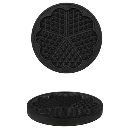 Omake WFL01.KLP.0201 Yuvarlak Kalp Model Waffle Makinesi Kalıbı