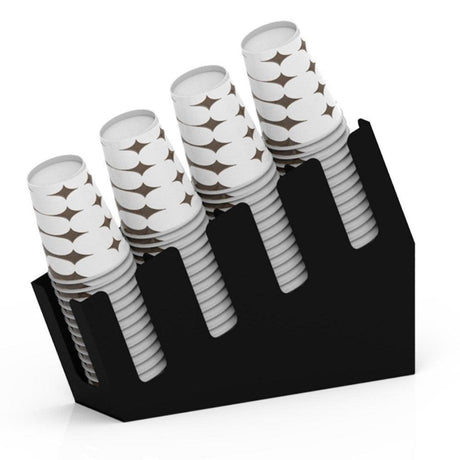 Decorelax 4 Bölmeli Kademeli Karton Bardak Standı Karton Bardaklık - 16 oz Bardak Uyumlu