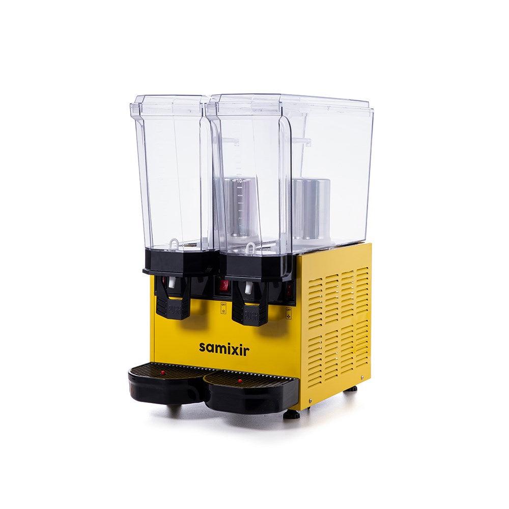 Samixir Klasik Twin Fıskiyeli+Fıskiyeli Soğuk İçecek Dispanseri 20+20 L Sarı - Mutbaka