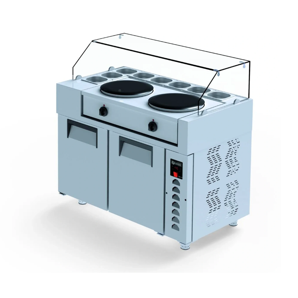 Iceinox KRN 330 CR Krep Buzdolabı, 330 L, SS430, 2 Kapılı