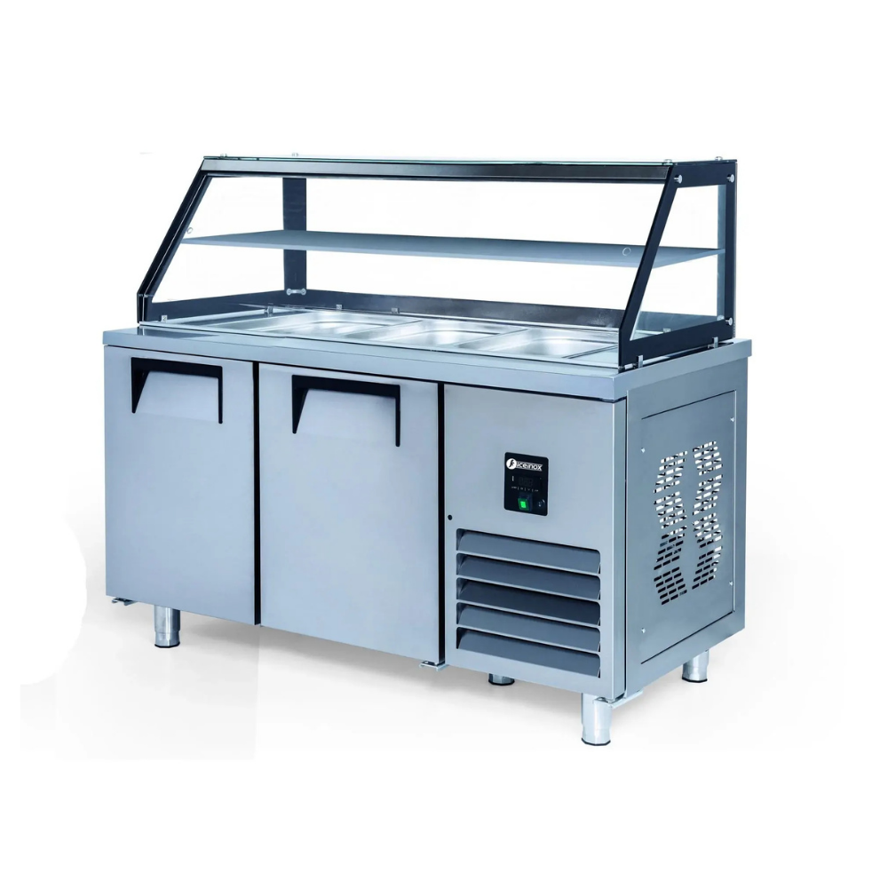 Iceinox STS-G 330 CR Servis Buzdolabı, Camlı, 330 L, SS430, 2 Kapılı