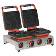 Omake WFL21.E22.0501 Çiftli Kare Waffle Makinesi Coin Model, Zamanlayıcılı, Elektrikli