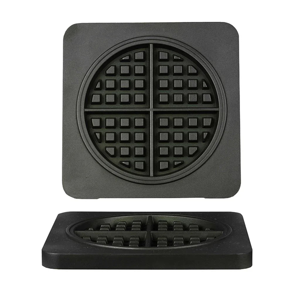 Omake WFL21.KLP.1201 Kare Yuvarlak Waffle Makinesi Kalıbı, Amerikan Model