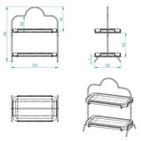 Decorelax 2 Katlı Ahşap Zeminliı 15x27cm Metal Standlı Ahşap Sunum Standı 