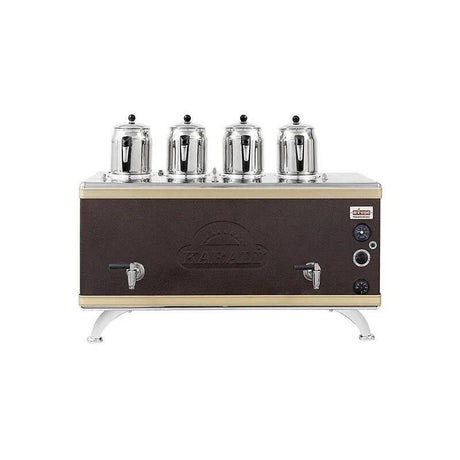 Ateşe GCSGE04 Gold Compact Otomatik Çay Kazanı, Gazlı & Elektrikli, 4 Demlik Kapasiteli, Statik