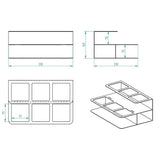 Decorelax 2 KATLI 6 BÖLMELİ ŞURUP MODEL 3 - SOS STANDI 