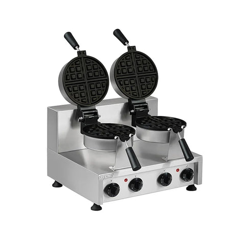 Omake WFL12.E22.0101 Çiftli Döner Yuvarlak Waffle Makinesi Amerikan Model, Zamanlayıcılı, Elektrikli