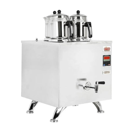 Ateşe TKIE03 Titanium Keyfchi Akıllı Dijital Çay Kazanı, Elektrikli, 3 Demlik Kapasiteli, İnoks