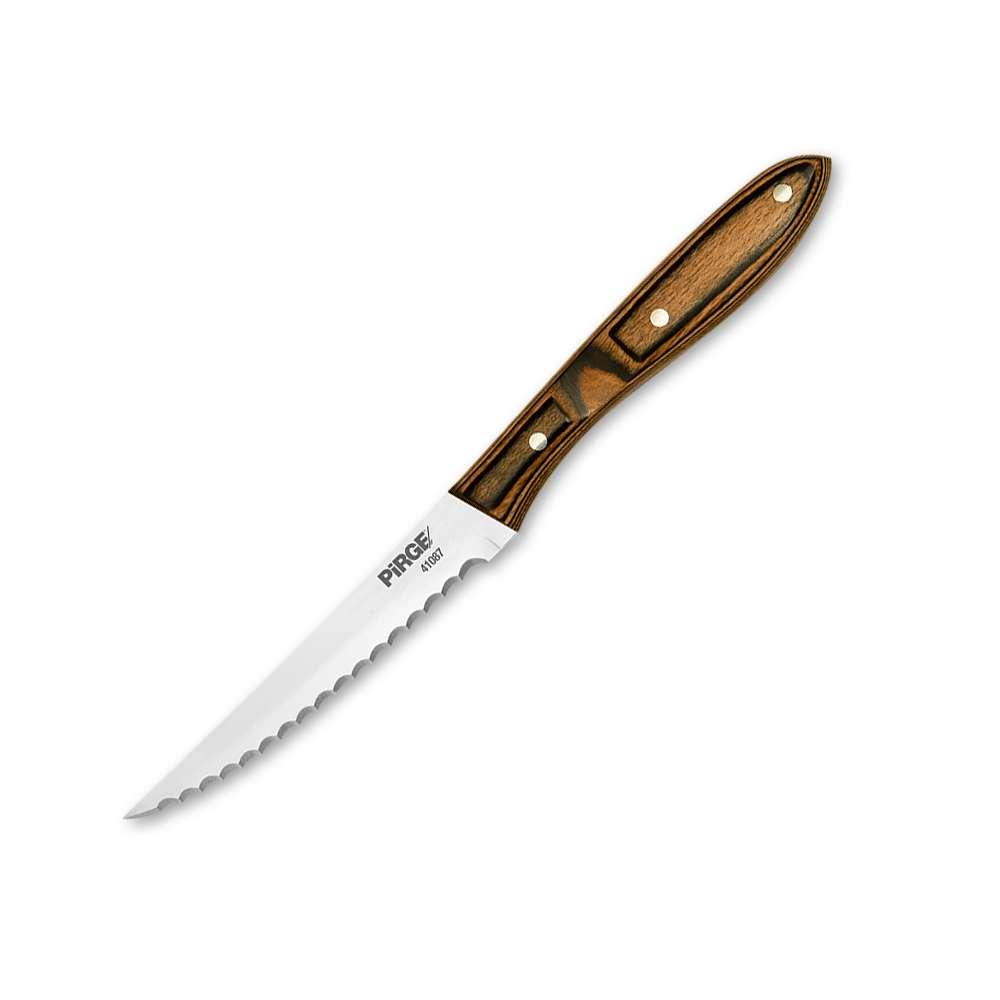 Pirge Biftek Bıçağı Plastik Sap 12 cm - Mutbaka
