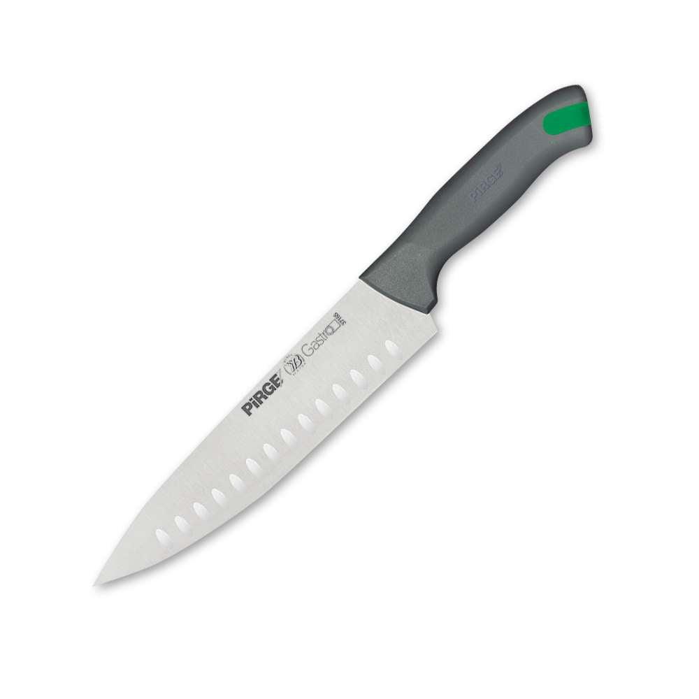 Pirge Gastro Şef Bıçağı Oluklu 21 cm Gri - Mutbaka