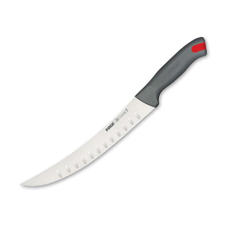 Pirge Gastro Kavisli Et Doğrama Bıçağı Oluklu 21 cm Gri - Mutbaka