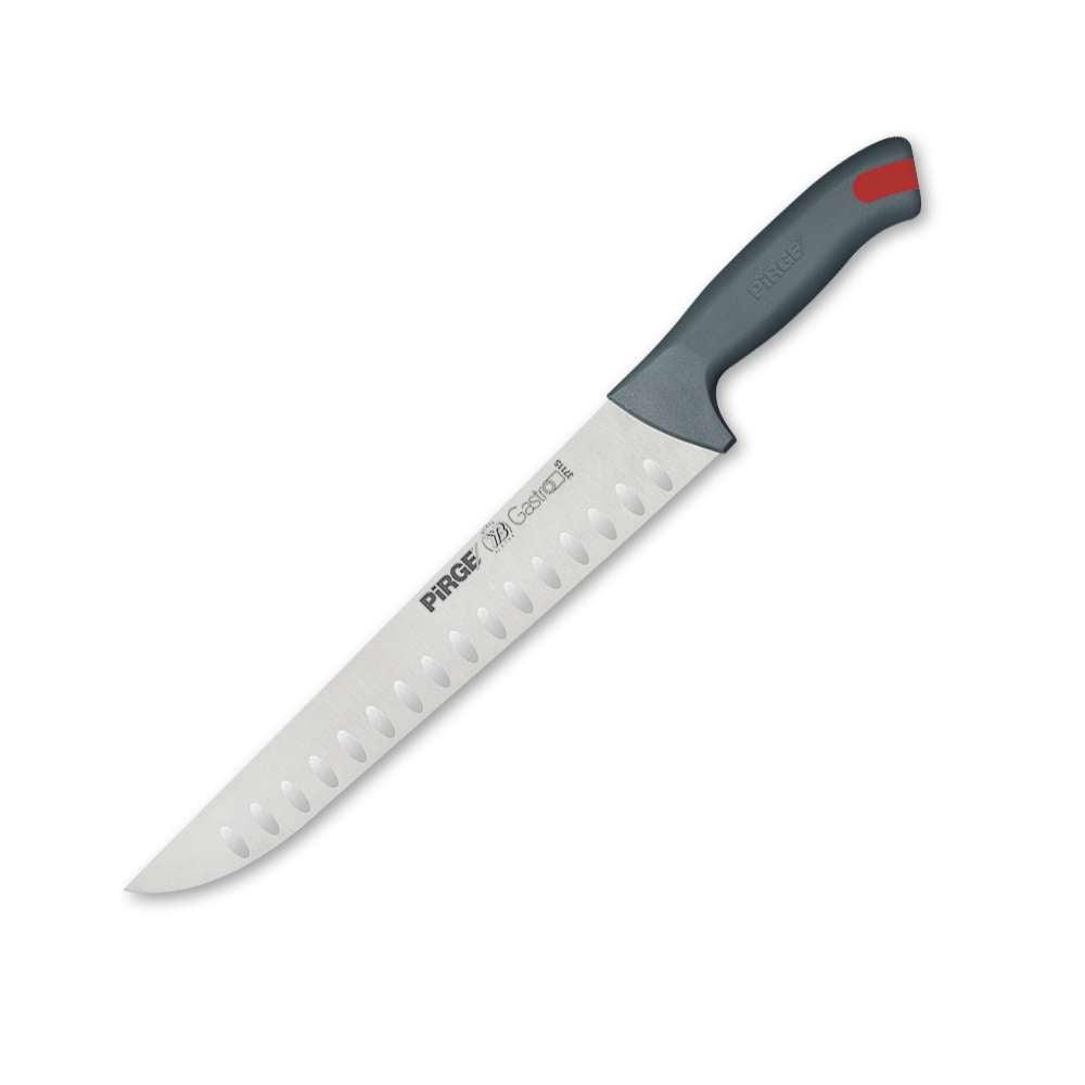 Pirge Gastro Kasap Bıçağı No: 5 Oluklu 25 cm Gri - Mutbaka